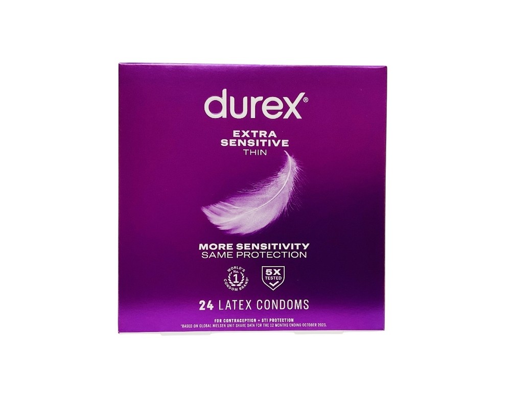 Durex Extra Sensitive Thin Condoms - 24-count