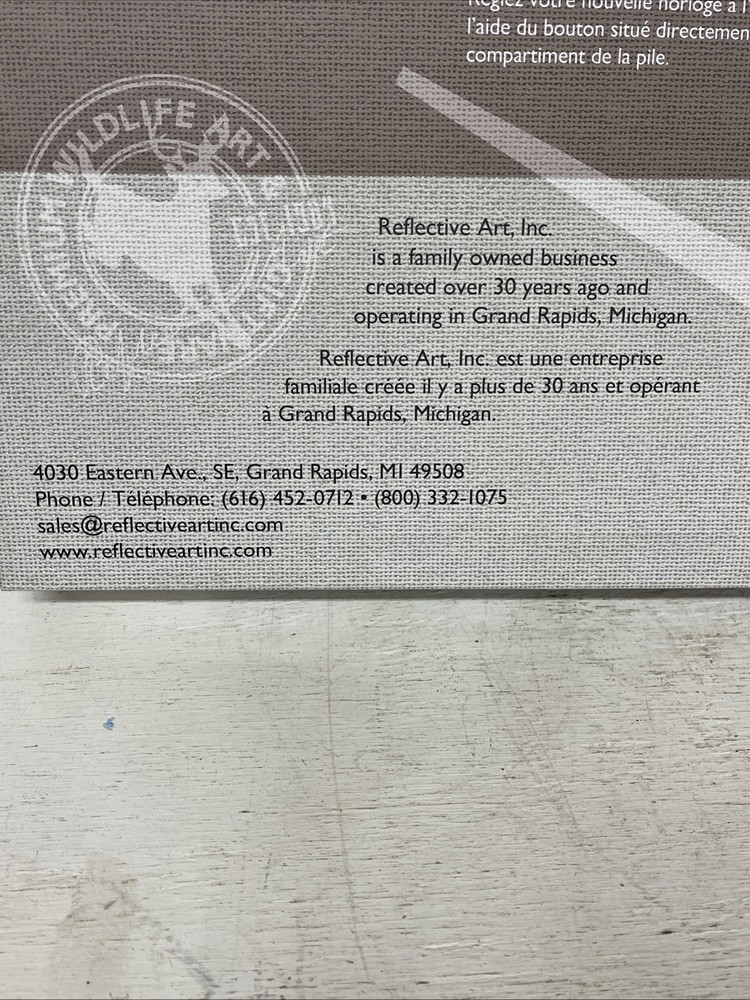 “ Moose Collage” Precision Quartz Movement Clock - New