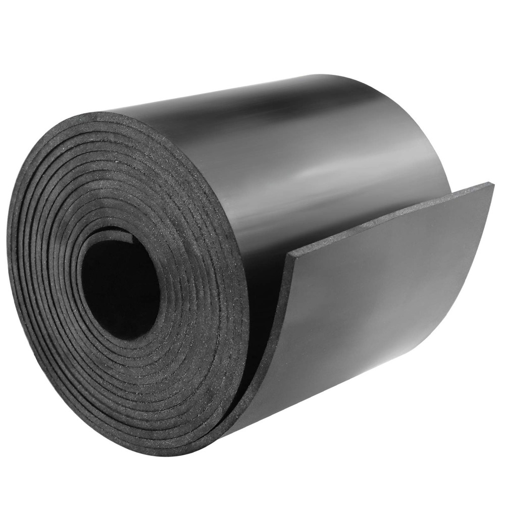 Neoprene Rubber Strips 4" W x 1/8" T x 10' L, Solid Rubber Sheets, Rolls & St...