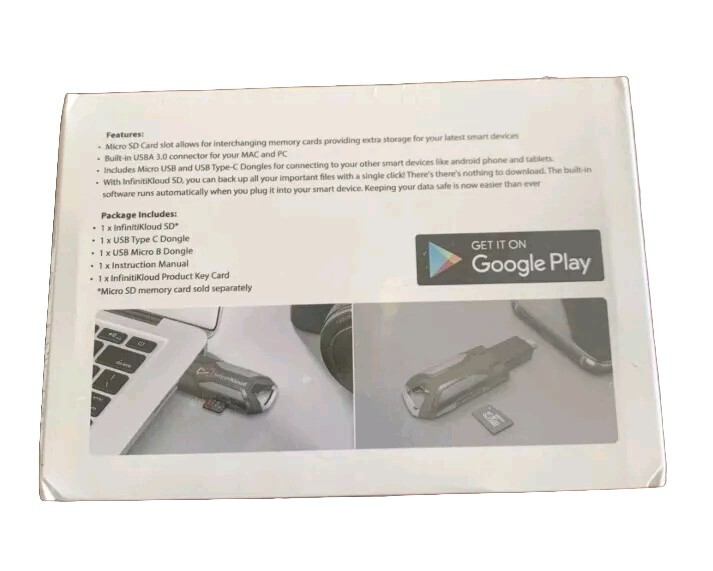 InfinitiKloud SD USB Powered Backup Drive 3.0