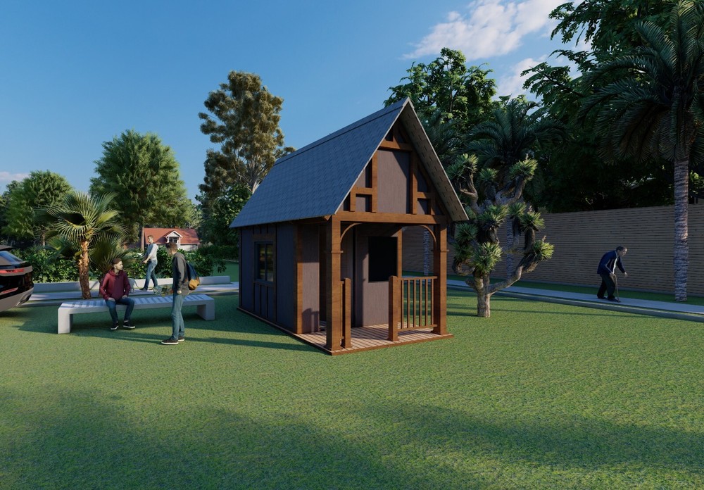 Wood Construction Tiny Home Building Plans - 8' x 10' - 80sqft