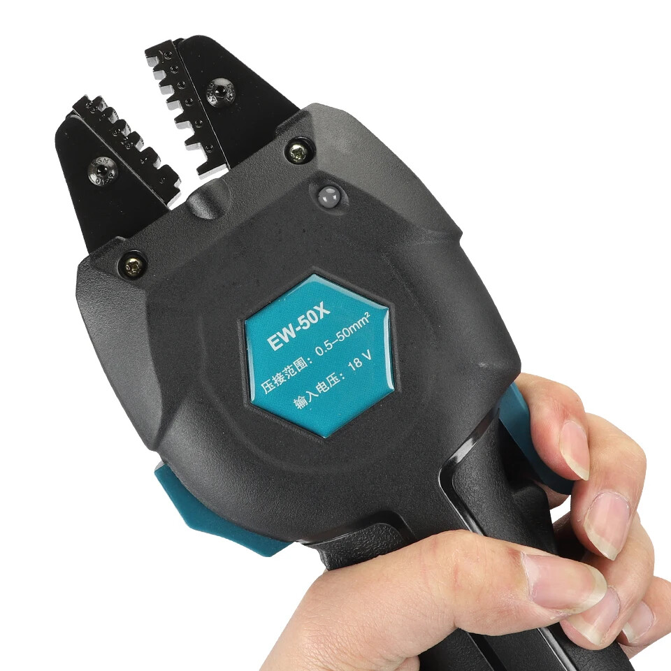 Lightweight Electrical Cordless Wire Crimper Battery Powered Cold Crimping Tool