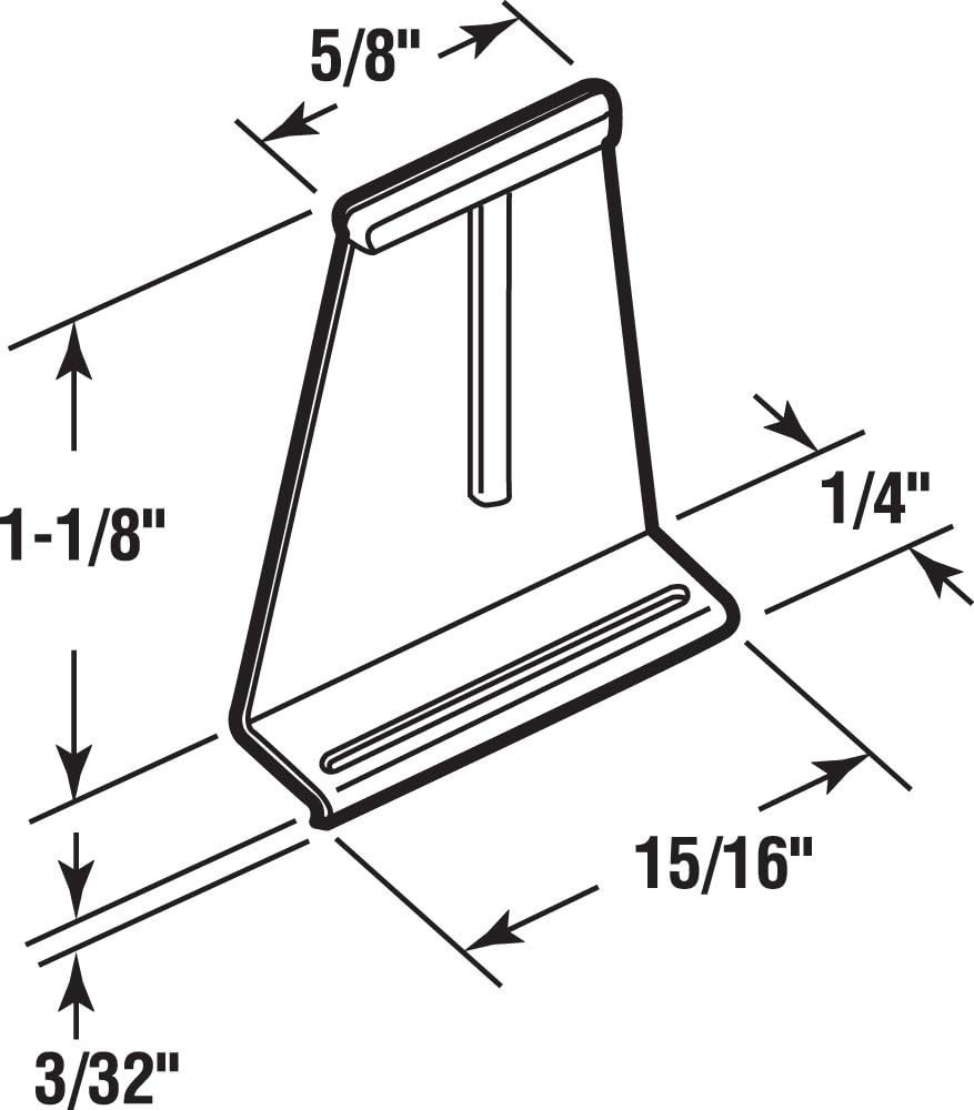 Universal Screen Lift Tabs - 6 Pack, Durable White Plastic for Easy Install