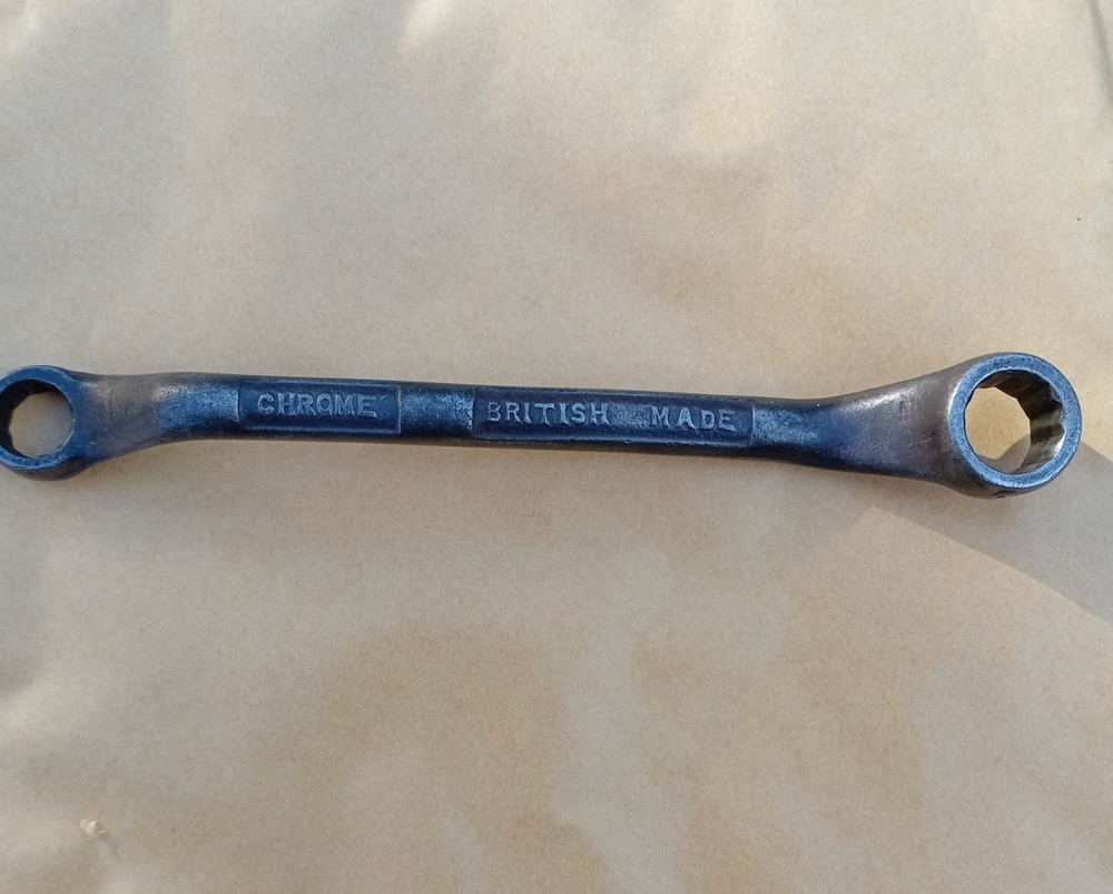 VINTAGE VINCENT RING SPANNER - 3/16X1/4 Whitworth .