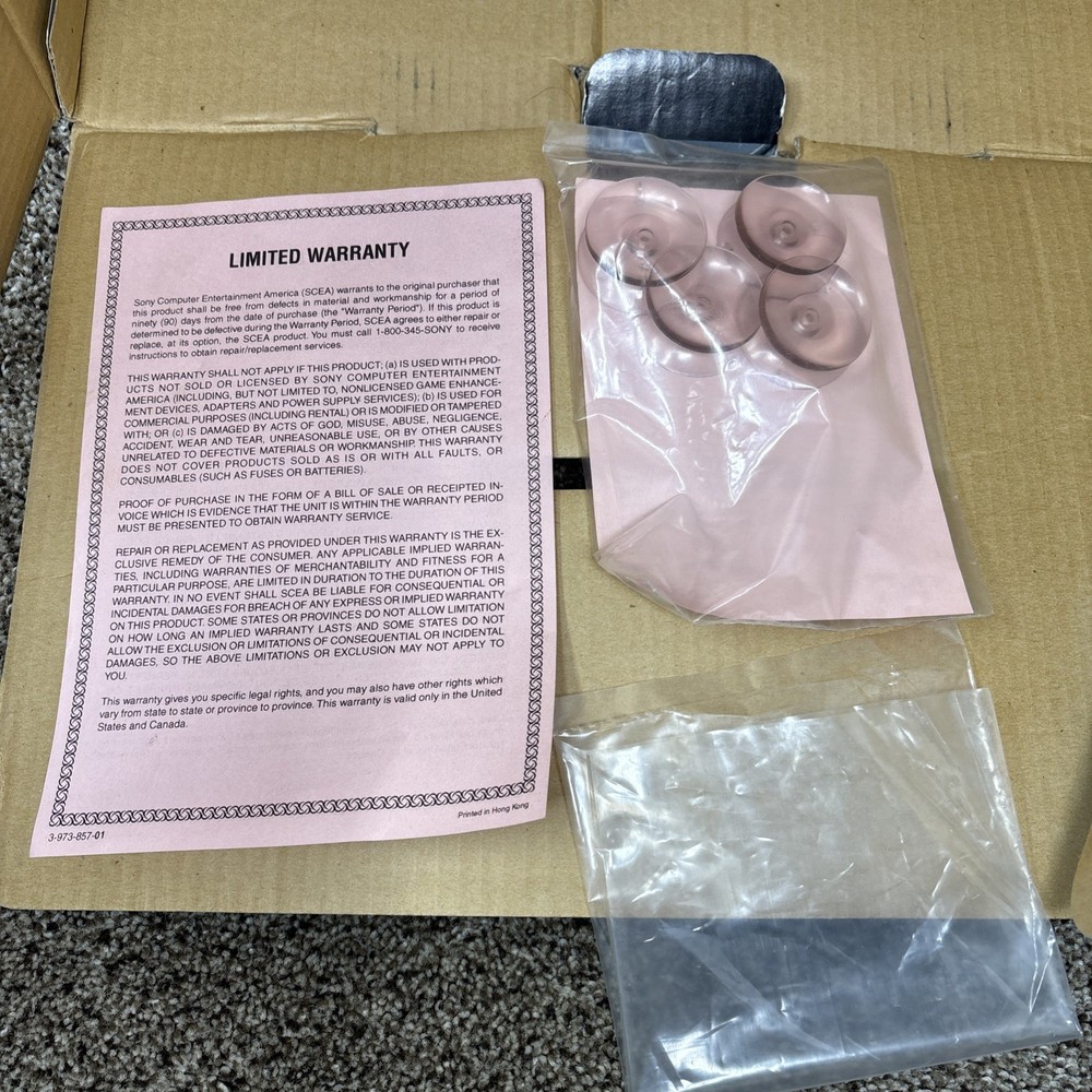 Sony Playstation Analog Flight Dual Joystick BOX ONLY NO CONTROLLER READ