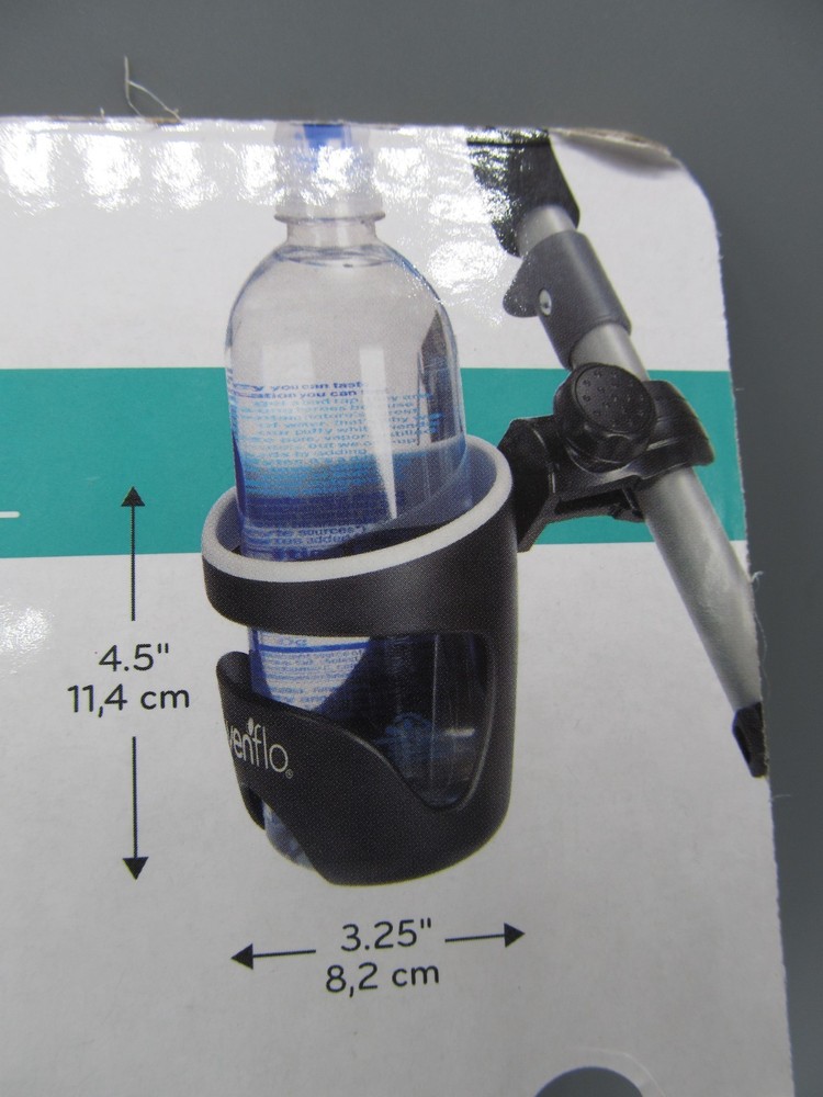 Evenflo Universal Cup Holder for Strollers Shopping Carts Beach Chairs & More