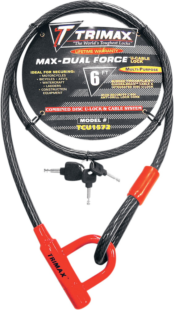 Trimax U-Lock and Cable Locks 72" - TCU1572