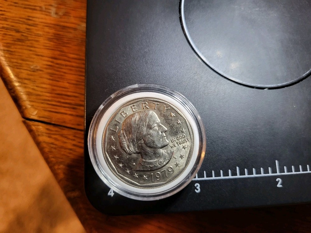 1979 Susan B Anthony multiple error coin Step Rim, Strike Through, DDO, more