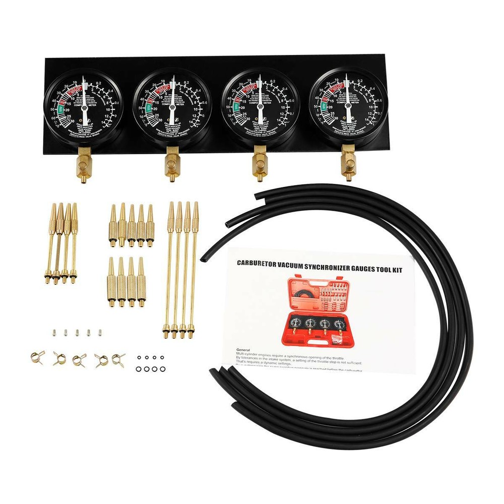 Universal Motorcycle Vacuum Carburetor Synchronizer Tool Kit