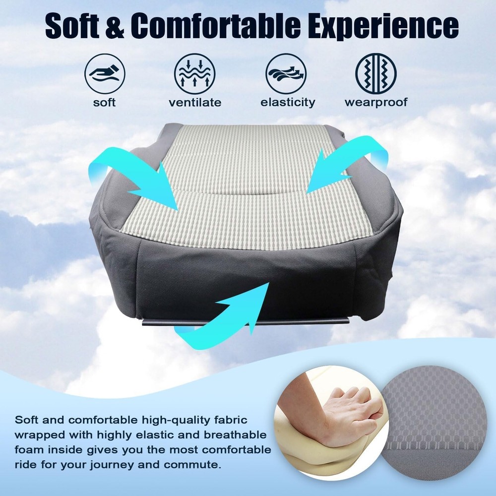 Driver Side Bottom Replacement Cloth Seat Cover Driver Bottom Driver Bottom