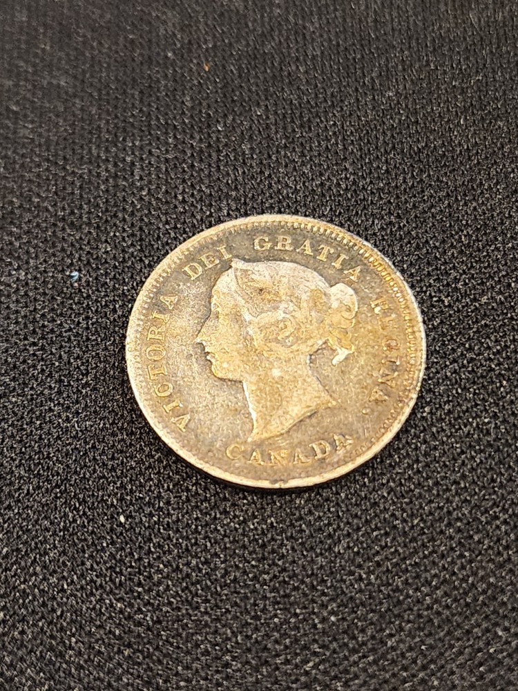 1888 Canada 5 Cents Silver Coin