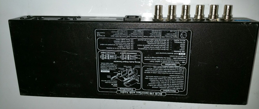 Extron 60-673-02 RGB 198 Under-Table & Rack-Mountable Computer-Video Interface