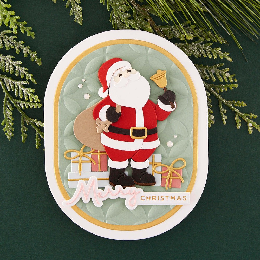 Spellbinders Etched Dies - Santa's Here!, S4-1289