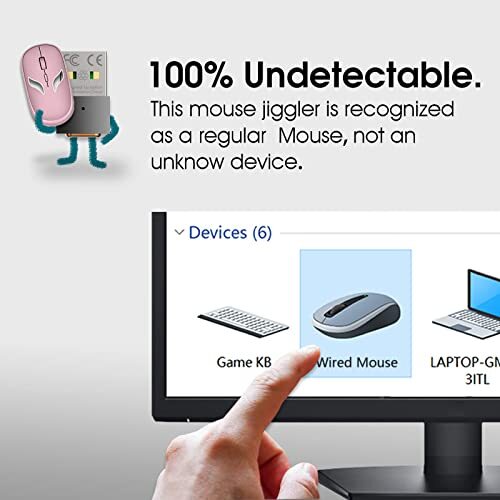 Mouse Jiggler Undetachable USB Mouse Mover with ON/OFF Switch Button