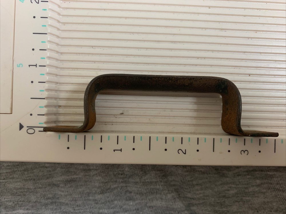 Vintage Heavy Gauge Steel Handle Drawer Pull