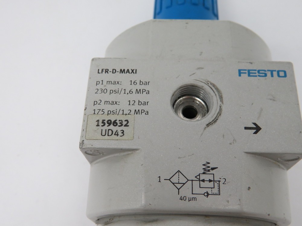 Festo 546437 LFR-D-MAXI Filter Regulator CRACKED CAP USED