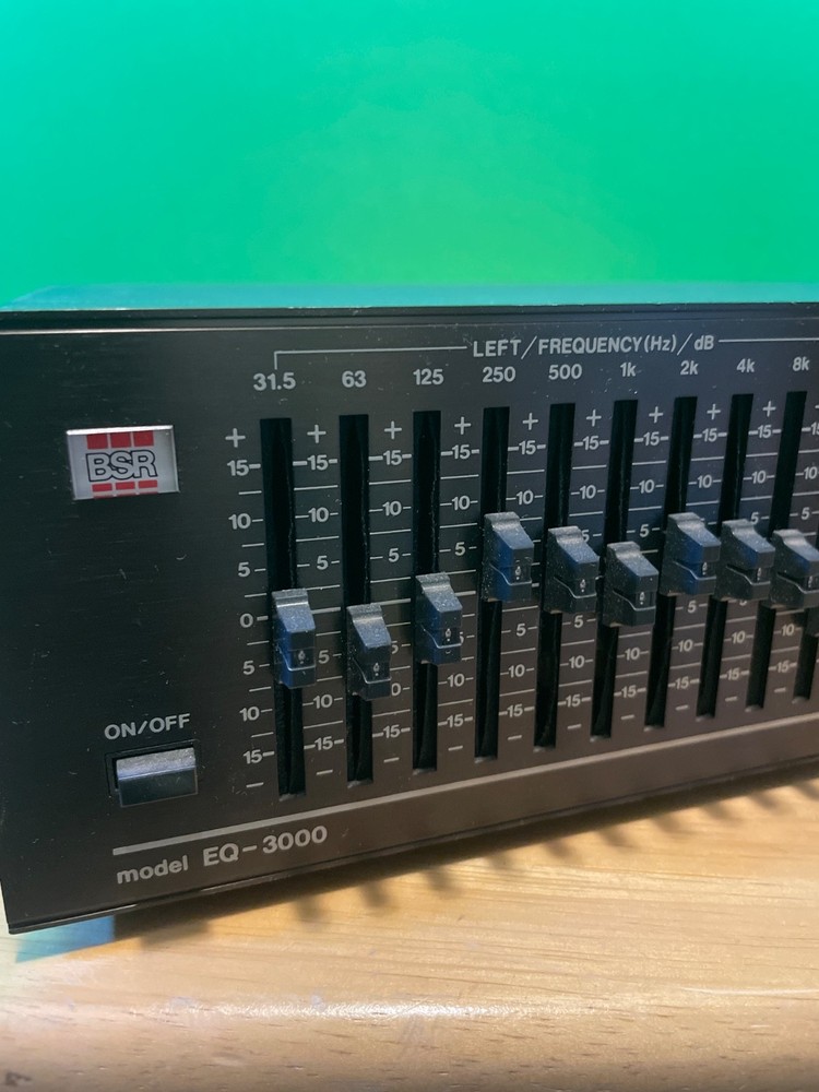 Works. BSR EQ-3000 Frequency Graphic Equalizer Spectrum Analyzer