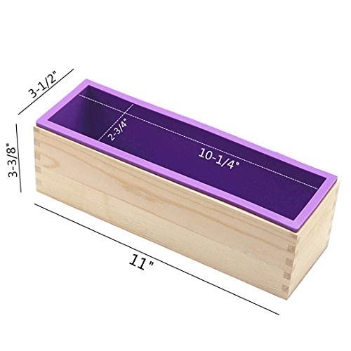 Flexible Rectangular Silicone Soap Mold - 42oz Loaf Box for DIY Soap Making Supp