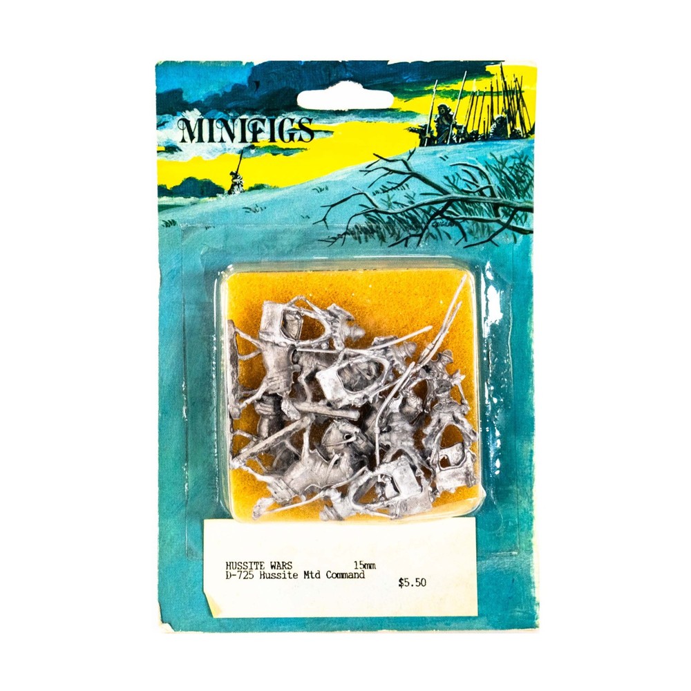 Minifigs Historical Mini 15mm Hussite Mounted Command Pack New