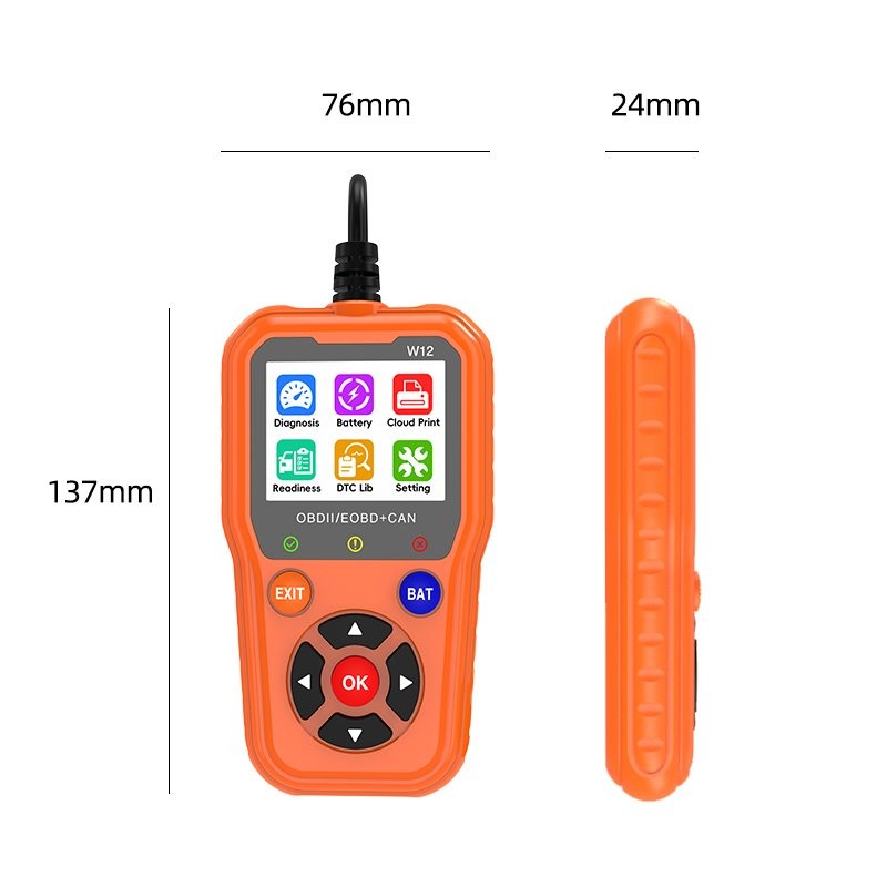 FISONA W12 5600 OBD2 Scanner ABS SRS EPB Code Reader All System Diagnostic Tool