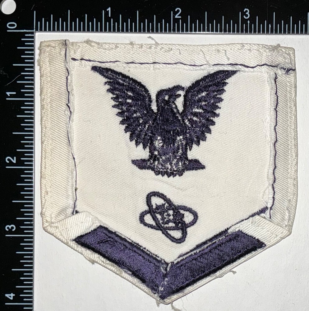 USN US Navy Petty Officer Electronics Technician 3rd Class Rate WHITE Patch