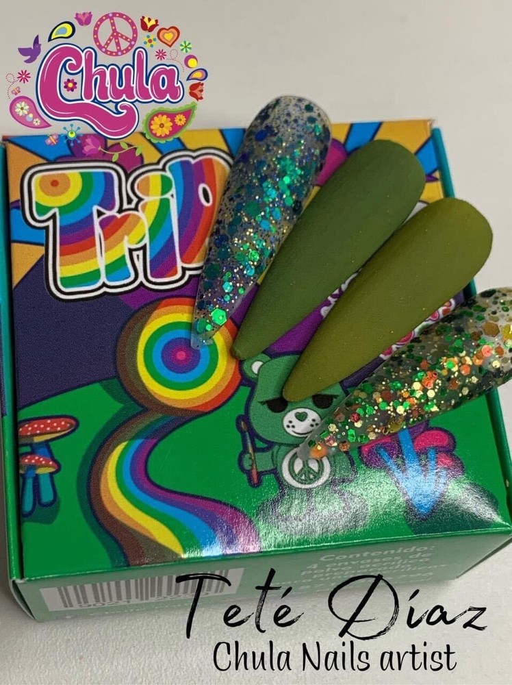 Chula Nails Trip Collection. Powder Acrylic