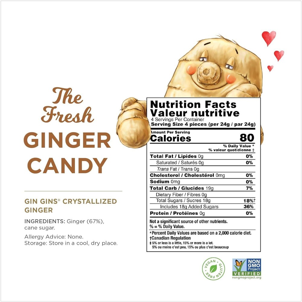 The Ginger People Crystallized Ginger 3.5 oz