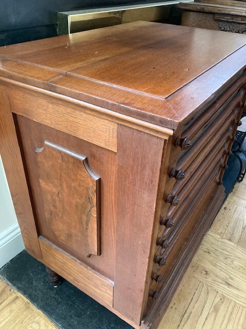 Antique 5 drawer spool cabinet