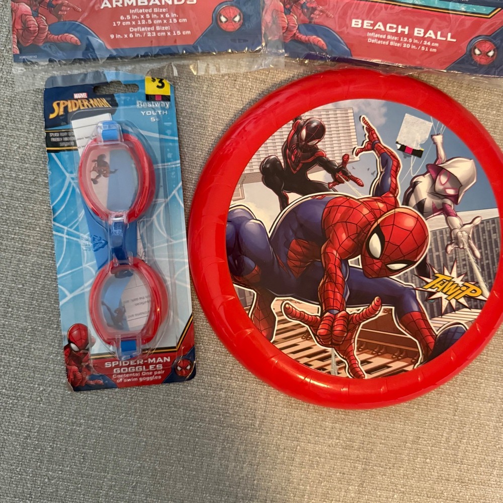 Superhero Pool Toy Bundle Marvel Spiderman Red Marvel Kids One Size