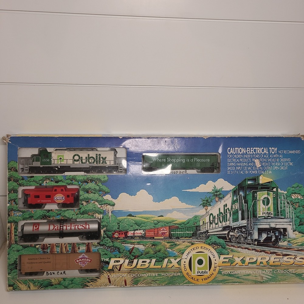 Vintage Limited Edition Publix Express HO scale Train Set