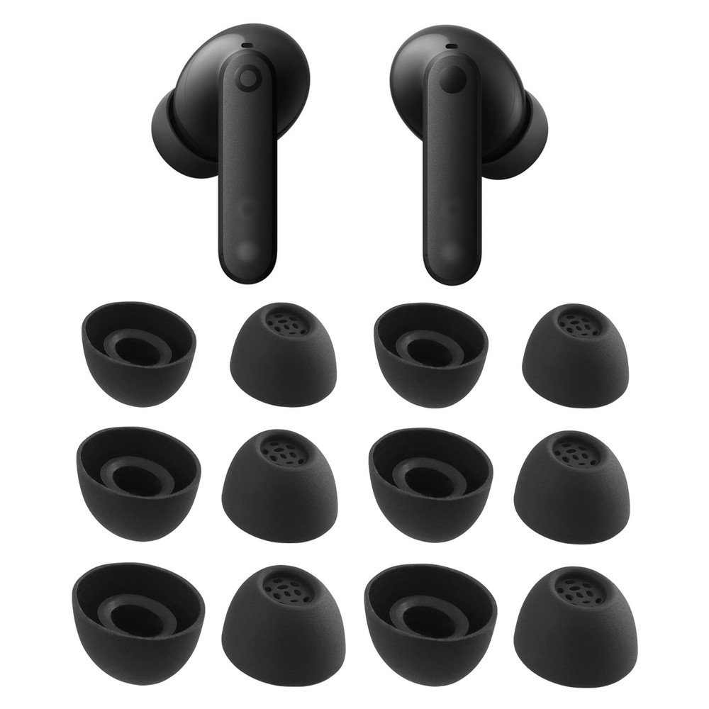 NANLANFAN Replacement Silicone Ear Tips for Nothing CMF Buds/CMF Buds Black