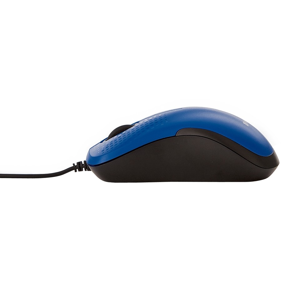 Verbatim Silent Corded Optical Mouse - Blue (70233)