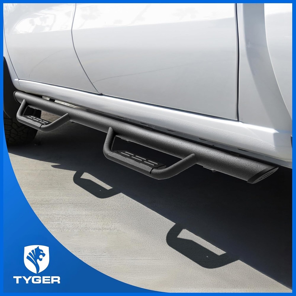Tyger Auto Black Drop Step Running Boards Tacoma