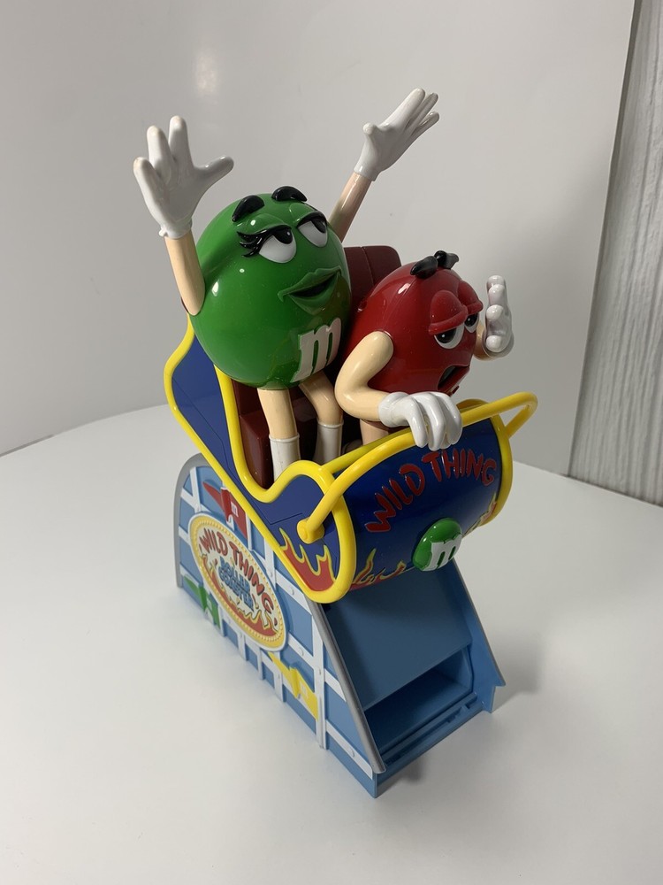 Mars M&M's Wild Thing Roller Coaster Candy Dispenser Red & Green M&M’s