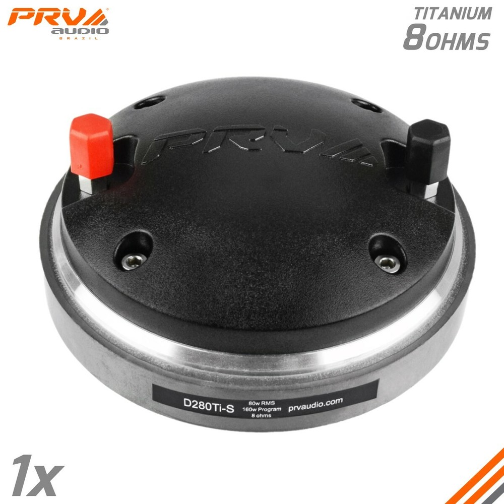 1x PRV Audio D280Ti-S 1" Exit Titanium PRO Compression Driver 160 Watts 8 Ohms