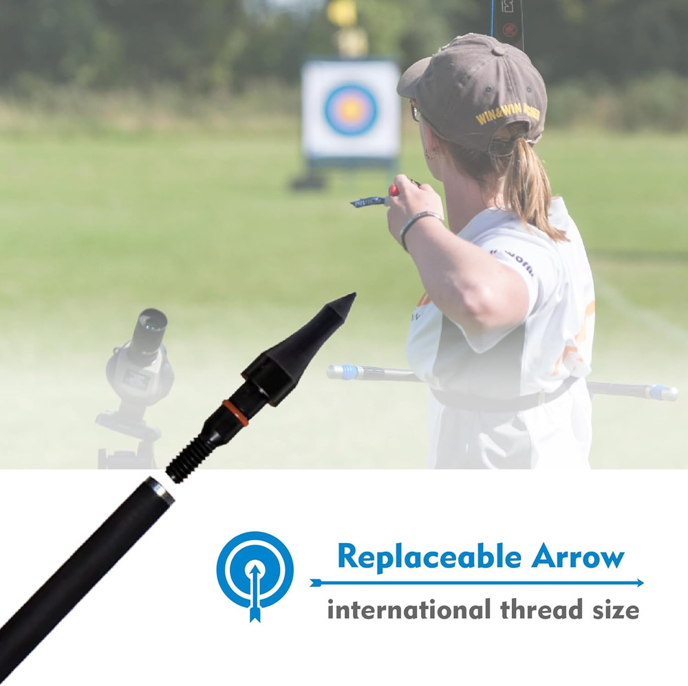 12Pcs Archery Arrow Tips 100-200 Grain for Recurve & Compound Bows