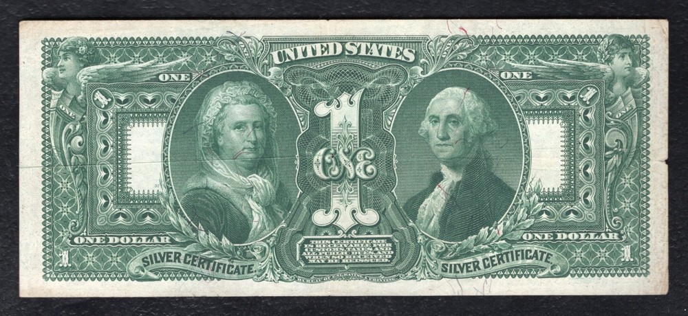 FR. 224 1896 $1 ONE DOLLAR “EDUCATIONAL” SILVER CERTIFICATE NOTE VERY FINE+