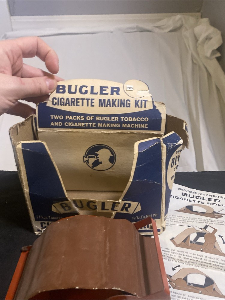 Vintage Bugler Thrift Kit Cigarette Rolling Machine in Original Box