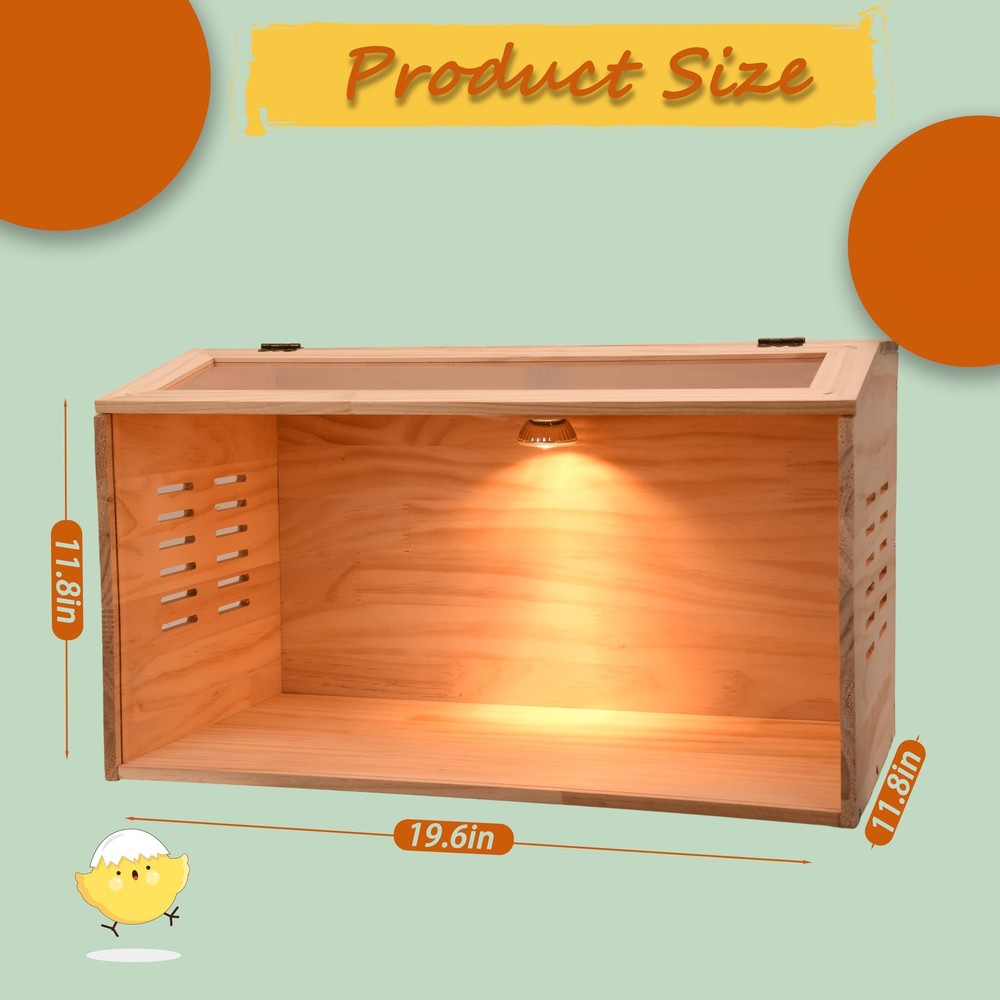 Brooder Box for Chicks, Chicken Brooder Box, Poultry Brooder with Heaters, Ch...