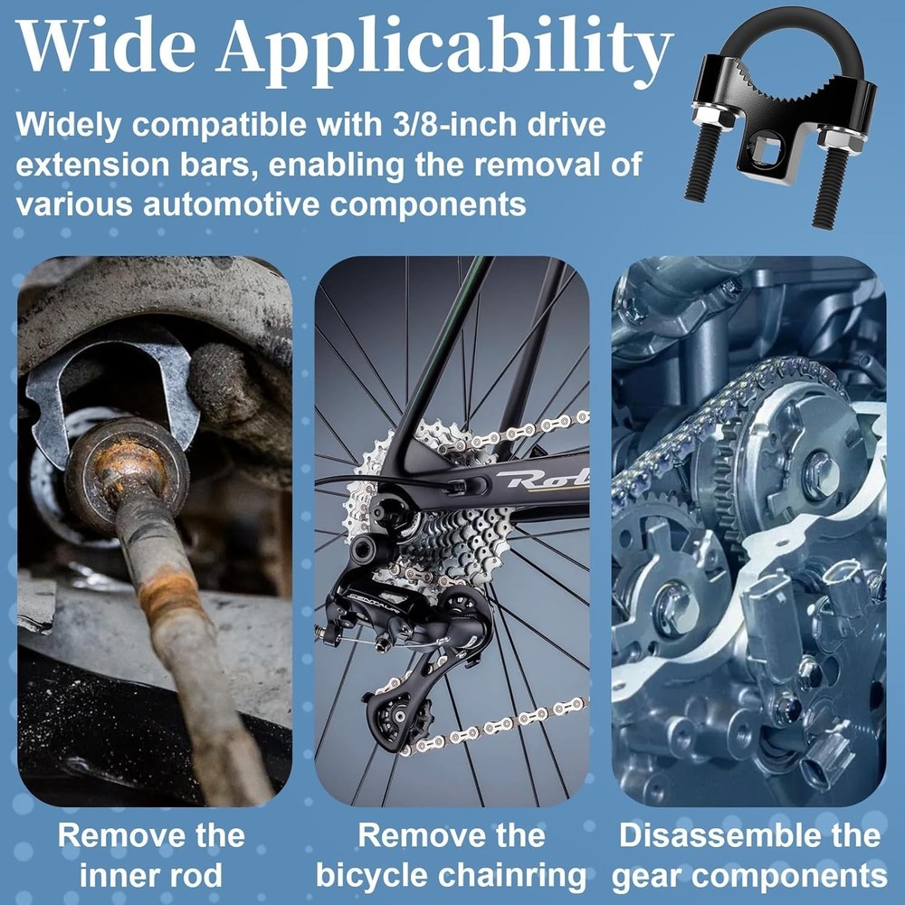 Inner Tie Rod Removal Tool FOR Steering Rack Tie Rod Puller 3/8" Low Profile