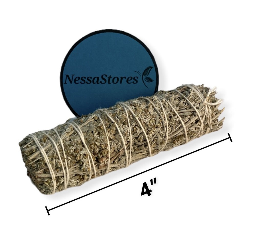 NessaStores Blue Sage Smudge Incense 4"-5" Bundle (4 pcs) #JC-73