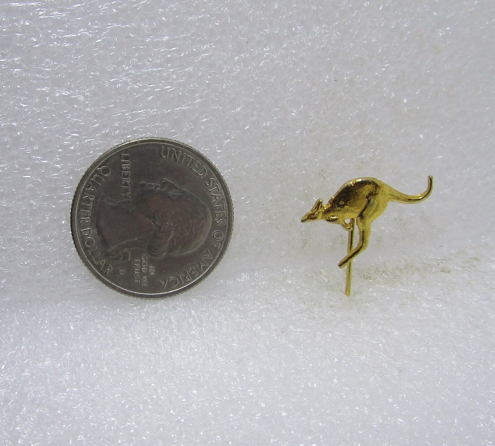 Gold Tone Kangaroo Stick Pin