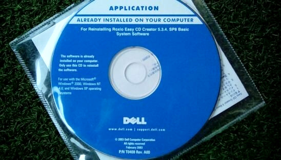 *SEALED* 2003 DELL APPLICATION SOFTWARE CD FOR ROXIO EASY CD CREATOR 5.3.4BASIC