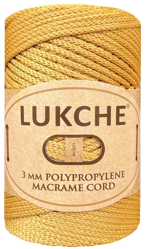 3mm Premium Polyester Macrame Cord 147 Yards 100% Polypropylene Premium Macra...