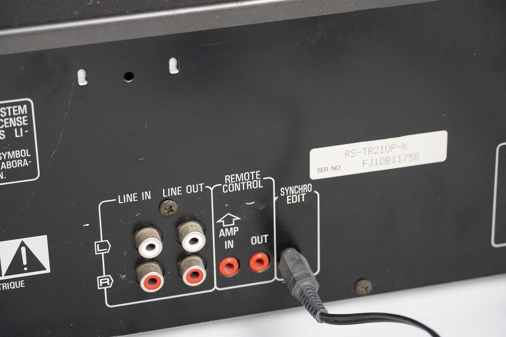 Working Vintage Technics Stereo Double Cassette Deck RS-TR210 PLEASE READ