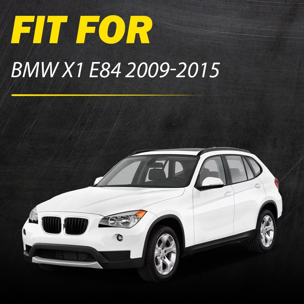 2PCS Inner Black Interior Door Pull Handle Panel Trim For X1 BMW E84 2009-2015