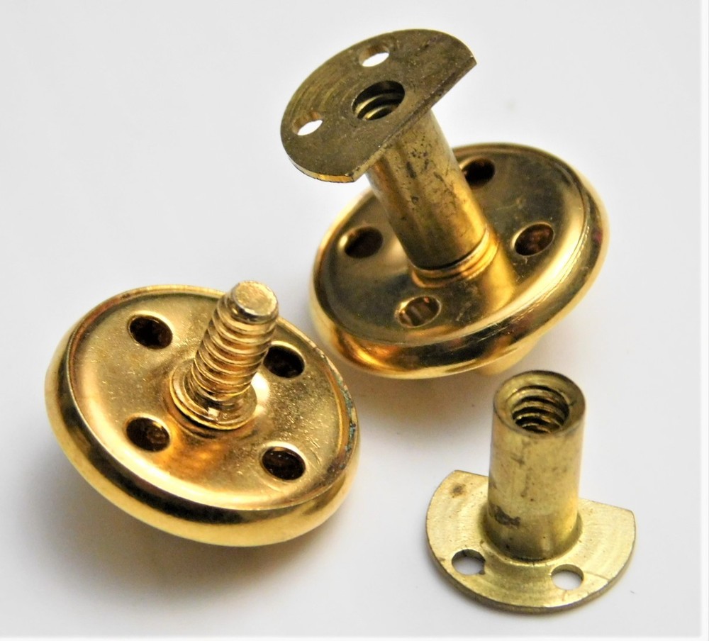 VINTAGE USMC GILT SERVICE CAP CINSTRAP BUTTONS WITH POSTS