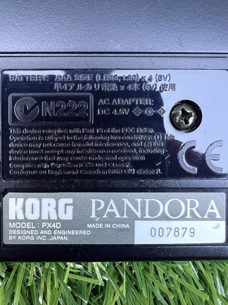 Korg ToneWorks Pandora PX4D Multi-Effect Processor W/Power Supply, READ!