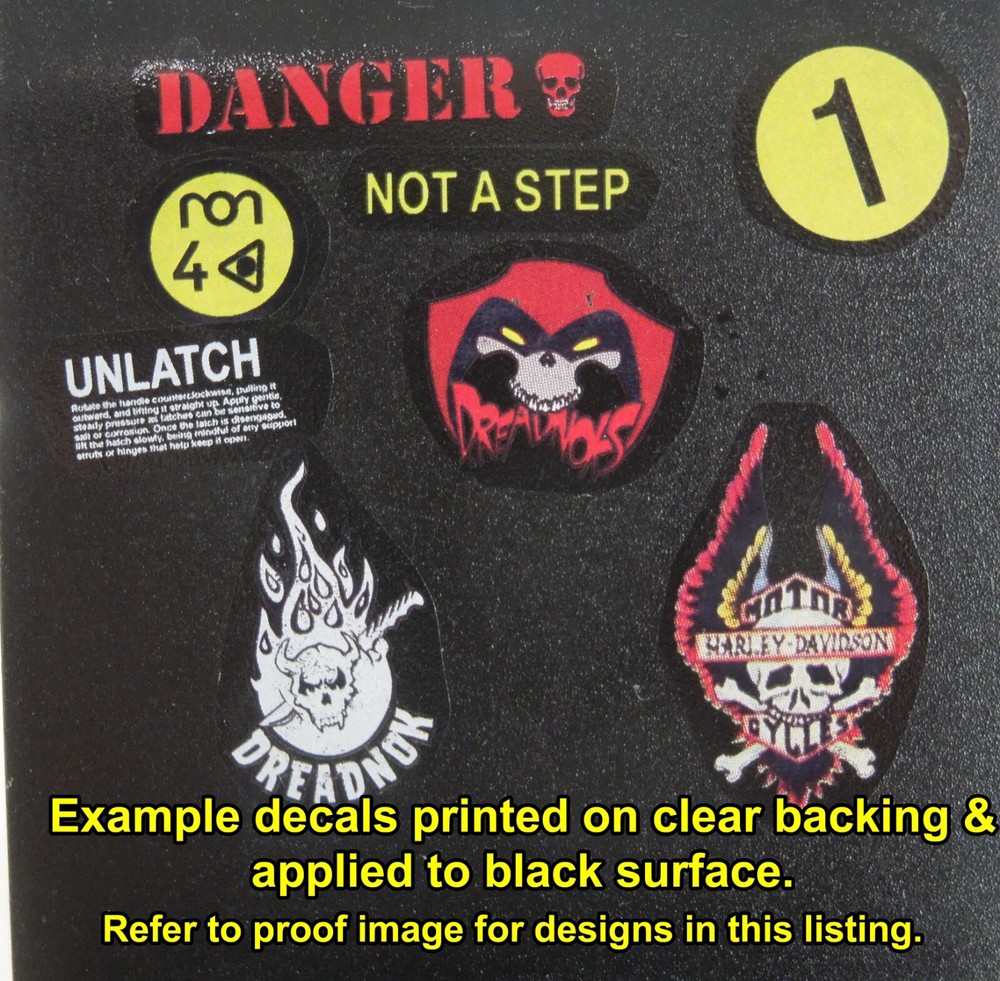 1/18 Scale Cobra Python Patrol HISS Tank Waterslide Decals for 3.75 inch fig