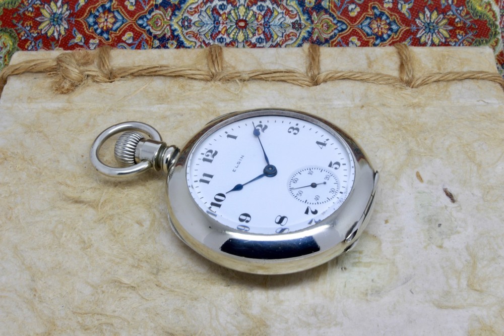 Serviced 1908 Elgin 18 Size Pocket Watch